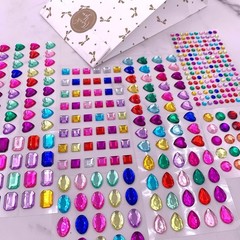 365pcs Round Jewels Stickers Gem Stickers Rhinestone for Crafts Sticker Gems …