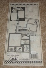 Stamping Station Clear Sticker Sheet ~ Travel…..Australia (2002)