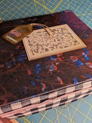 Handmade Vintage Floral Junk Journal Starter Kit – Brown Blue Orange
