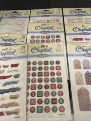 Walmart Crystal Stickers Lot of 15 Epoxy Words & Phrases NEW