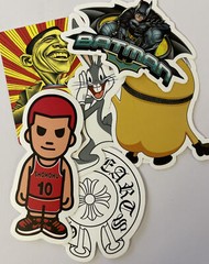 ENTERTAINMENT￼ ASSORTMENT Stickers(3pc)Super Hero’s•Zombie •Animals•Garfield• ￼