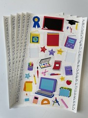 5 Mrs Grossmans School Stickers Elementary Junior High K-12 Class 9″ X 6″ LARGE