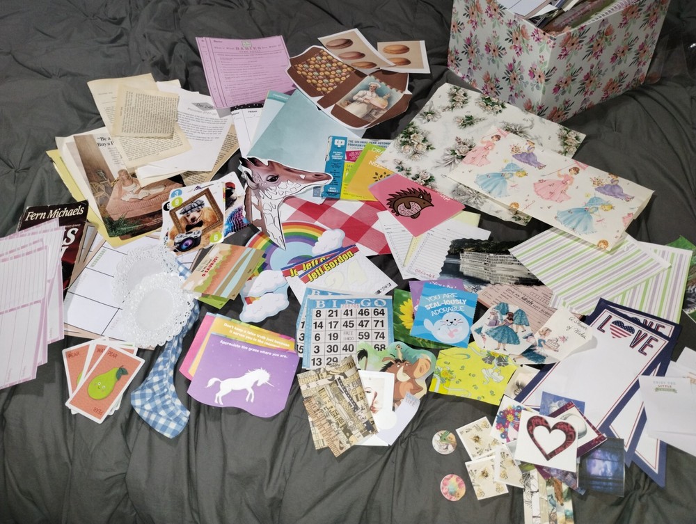 Embellishments Lot of 150 + Pcs Random Junk Journal Scrapbooking destash