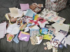 Embellishments Lot of 150 + Pcs Random Junk Journal Scrapbooking destash