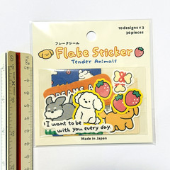 Dog Flake Stickers Poodle Schnauzer Maltese Kawaii Japan 30pcs