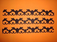 10 BLACK FLOURISH BATS BAT BORDER DIE CUTS PUNCHES CARD MAKING
