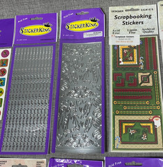 NOS Sticker King Vintage Prism Stickers Gift Tag Scrapbooking 48 Pack Lot NEW