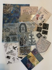 CoraCreaCrafts Vintage Secret Gardens Romantic Junk Journal Scrapbooking Lot