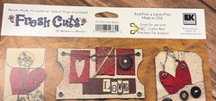EK SUCCESS FRESH CUTS FC030 LOVE NOTES Scrapbook Embellishments BY REBECCA SOWER
