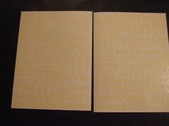 Creative Memories – Mini ABC/123 – Ivory Classy Stickers – One Sheet