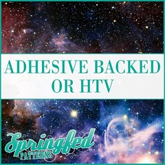 GALAXY Space Pattern #1 Adhesive Vinyl or HTV Heat Transfer Vinyl Stars Print