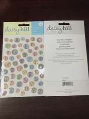 Daisy Hill “Baby Alphabet Dome Stickers” 57 Pieces Each X 2 Sheets