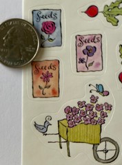 GARDENING TIME ￼Stickers(21pc)4.5”x 7”•Flower•Planting•Vegetable￼•Seed packets