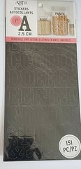 Momenta Art-C 1″ REMOVABLE VINYL LETTERS – BLACK – 151 pcs