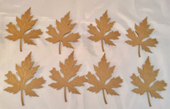 Tim Holtz Die Cuts * Embossed Layered Leaves * Set of 8 * White, Green or Kraft