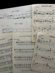 Vintage Sheet Music Single Pages lot of 100 craft junk journal art collage mixed