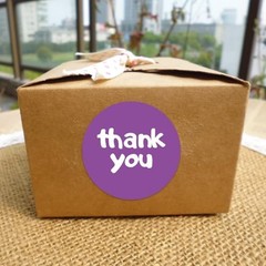 500Pcs Thank You Stickers, 1Inch Small Thank You Stickers for Small Colorful