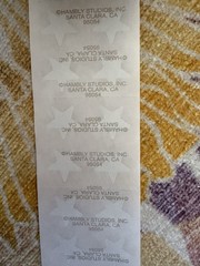Vintage Hambly Studios prism/glitter Gold Star stickers partial Roll 103 mods