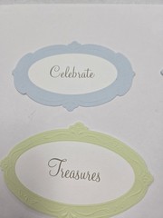 Creative Memories Set Of 11 Baby Title Scrapbook Die Cuts Blue Yellow Green