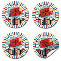 Super Teacher Super Hero Themed Teacher Appreciation Thank You Sticker Labels…