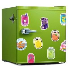 50pcs Drinks Sticker,Boba Juice Strawberry Peach Ice Cream Milk Beverage, 140