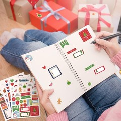 24 Sheets Seasonal Holiday Planner Stickers for Scrapbooking & Calendar