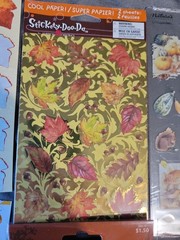 Vintage Lot Thanksgiving Fall Stickers Hallmark Stickeroni New Used