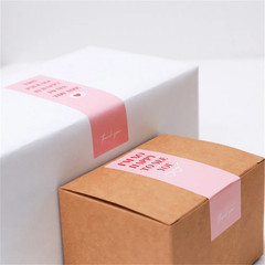 100PC Box Seal Labels THANK YOU Christmas Business Gift Decor Scrapbook Sticker⊥