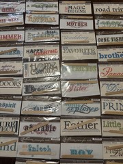 Lot of 72 My Mind’s Eye Bohemia Transfer Titles Rub-Ons Scrapbook