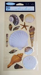 Sea Shells Stickers Brand New Package Unopened sticko Sanibel Island scrapbook