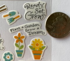 GARDEN OF LOVE Vellum Sticker(24pc)Creative Touch•Bloom•Flowers•Green Thumb•Grow
