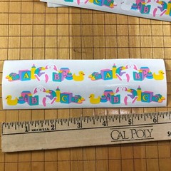 10 Mrs Grossmans Baby ABC Blocks Stickers Toys Girl Boy Duck Bottle Bunny