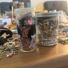 kawaii goth mystery jar Jewelry Lot Vintage New Pink Black Anime Kawaii
