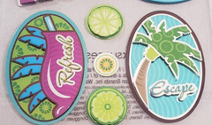EK Success Sticko SPRING BREAK Metallic Dimensional Stickers – 12 pcs