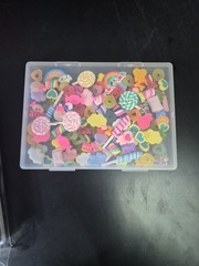 120Pcs Candy Slime Charms Assorted Cute Decoden Embellishments, Small,