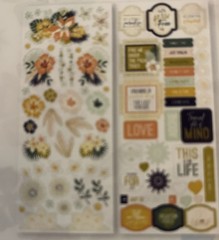 Creative Memories BOHO ESCAPE Sticker Pack (3) Fun Collection From 2021 NLA