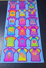 Lisa Frank tattoo And Sticker Bundle Butterfly Jerseys Smily Faces. READ