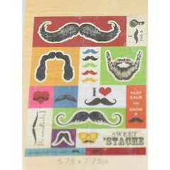 Paper House Sticky Pix Ultimate Removable Mustache Sticker Fun