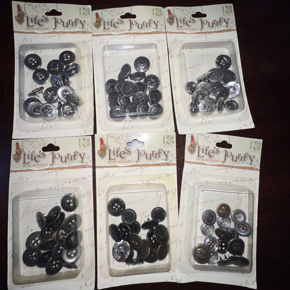 Life’s Journey metal tacks Lot of 6
