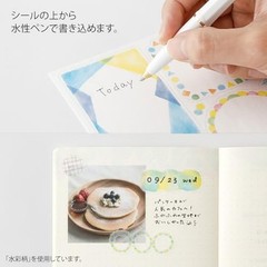 Midori Stickers Yuru Log Nordic Pattern 2 Sheets 82674006 Washi Paper