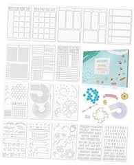 16 Pcs Journal Stencils Set – Time Saving Bullet Journaling