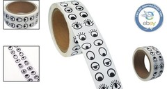 2000 Round DIY Eye Stickers – Black & White for Imaginative Halloween Designs