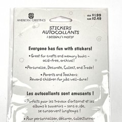 NEW Stickety Doo Da EPOXY CONVERSATIONAL HEARTS American Greetings Stickers