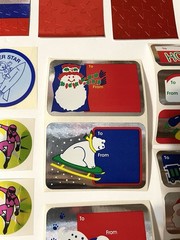 Vintage Sticker LOT – Foil Power Rangers, Stars & Christmas – 1980s 1990s