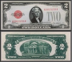 $2 Two Dollar 1928 Legal Tender Note (US CURRENCY STICKERS) (Lot Of 4)