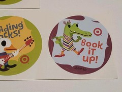 NEW Stickers Made For Target Stores Reading Rocks! Happy Bookday Book It Up