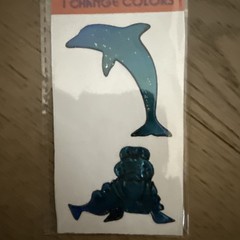 Rare Vintage 80s Mystik Oilies Touch Sticker 1980s Sea Theme 2 In 1 NIP