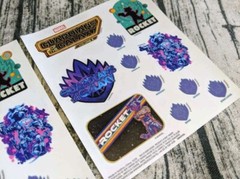 2x Marvel Guardians of the Galaxy STICKERS Planner Rocket Cool Movie 3 Gift Kids