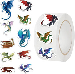 500PCS Ocean Animal Stickers Roll Sea Creature Labels for School Supplies