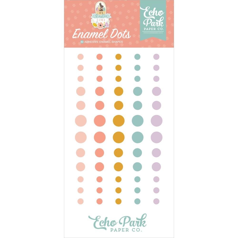 Crafts Enamel Dots EP It’s Easter Time Pastel Pink Blue Purple ++